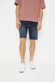 Plus And Tall Dark Tint Denim Shorts