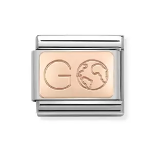 Nomination Classic Rose Gold Go with Earth Charm