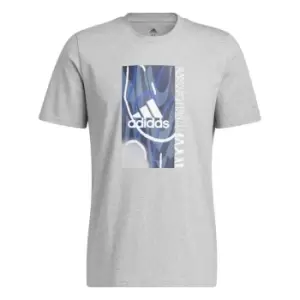 adidas BOS Court T-Shirt Mens - Grey