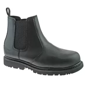 Grafters Mens Safety Chelsea Boots (10 UK) (Black)