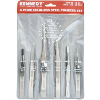 Precision Tweezers Set of 6 - Kennedy