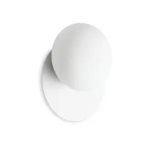 Ideal Lux ninfea Round Flush Wall Lamp White