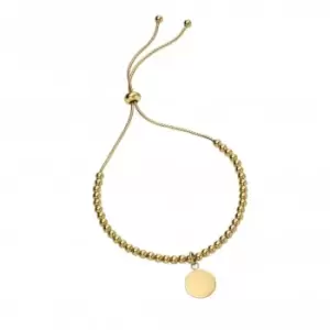 Sterling Silver Gold Plated Ball Disc Bracelet B5241