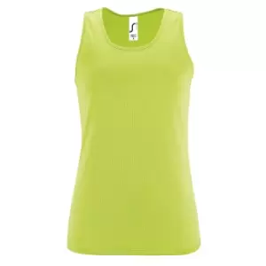 SOLS Womens/Ladies Sporty Performance Sleeveless Tank Top (L) (Apple Green)