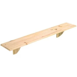 Wickes Pine Shelf Kit - 16 x 190 x 1185mm