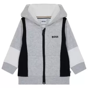 Boss Boss Logo Zip Hoodie Infants - Grey