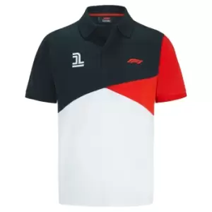 F1 Formula 1 Mens Cut and Sew Polo Shirt