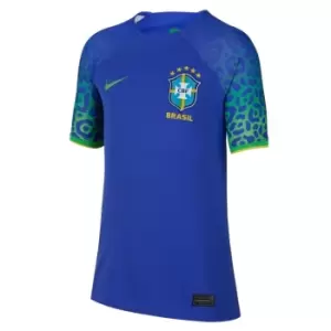 Nike Brazil Away Shirt 2022 2023 Juniors - Blue