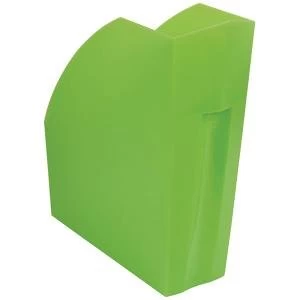 Exacompta Iderama A4 Magazine File Lime W110 x D346 x H320mm 18097D