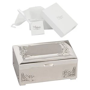 Sophia Silverplated Trinket Box with Engraving Plate