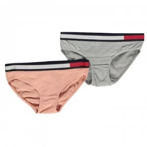 Tommy Hilfiger Flag Band Bikini Briefs - Rose/Grey