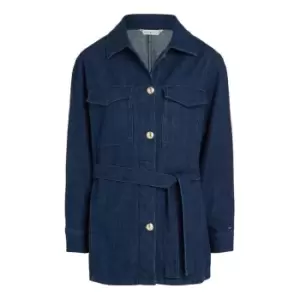 Tommy Hilfiger Dnm Belted Jacket Nala - Blue