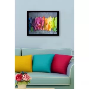 SC0671 Multicolor Decorative Framed MDF Painting