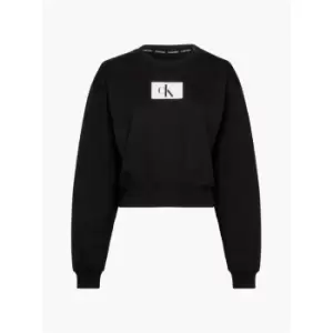 Calvin Klein Long Sleeve Lounge Sweatshirt - Black