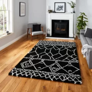 Scandi Berber G276 Rug White/Black