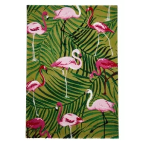 Havana 2349 Rug Green and Pink