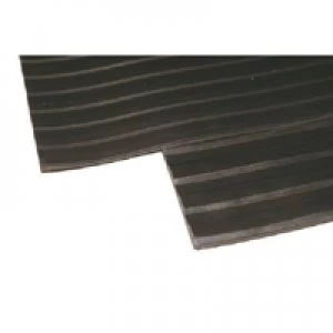 Slingsby Broad Ribbed Matting 3mm 1200mm X1 Linear Metre Black 379272