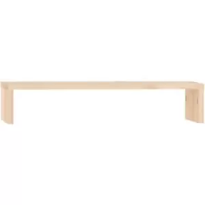 Monitor Stand 50x27x10cm Solid Wood Pine vidaXL - Brown