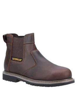 Caterpillar Powerplant Dealer Boot - Dark Brown, Brown, Size 8, Men