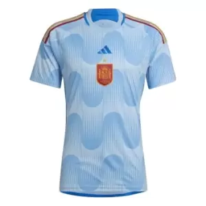 adidas Spain Away Shirt 2022 2023 Adults - Blue