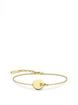 Thomas Sabo Gold Plated Sterling Silver Together Coin Bracelet