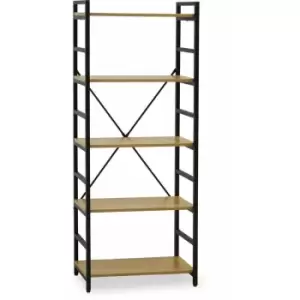 Premier Housewares Laxton 5 Tier Light Yellow Shelf Unit