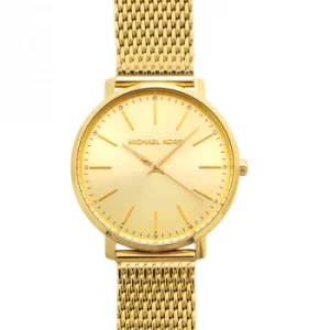 Pyper Quartz Gold Dial Stainless Steel Ladies Watch