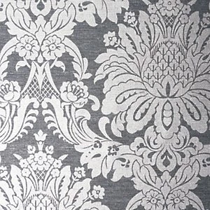 Boutique Vogue Wallpaper Charcoal - 10m