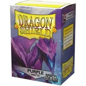 Dragon Shield Matte NonGlare - Purple 100 Sleeves In Box (10 Packs)