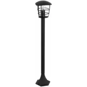 IP44 Outdoor Bollard Light Black Lantern 1 x 60W E27 Bulb Lamp Post