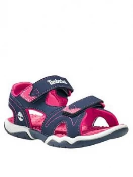 Timberland Girls Adventure Seeker 2 Strap Sandals - Navy/Pink, Size 9 Younger