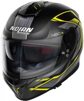 Nolan N80-8 Thunderbolt N-Com Helmet, black-yellow, Size L 62, black-yellow, Size L 62