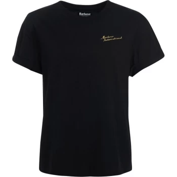 Barbour International Chequer Tee - Black