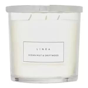 Linea Three Wick Candle - Blue