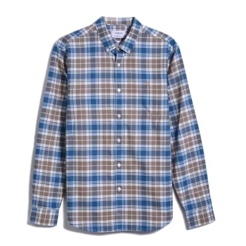 Farah Brewer Checked Shirt - Blue