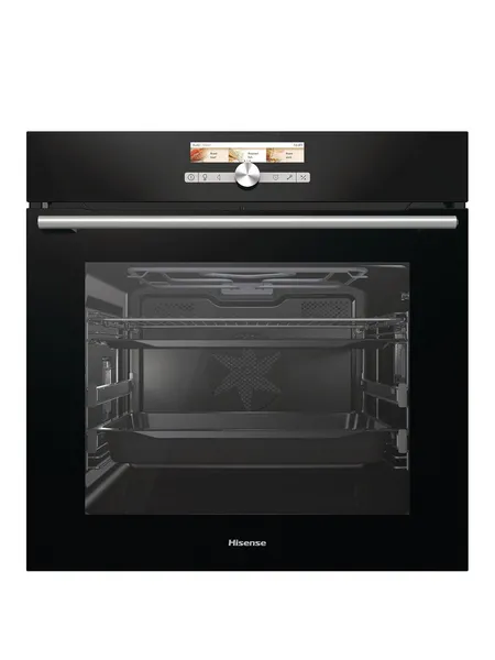 Hisense BAS6AH8BUKWF BAS6AH8BUKWF 77l Built In Smart Single Oven - Jet Black Hisense BAS6AH8BUKWF