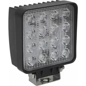 Waterproof Work Light & Mounting Bracket -48W smd LED - 108mm Square Flash Torch