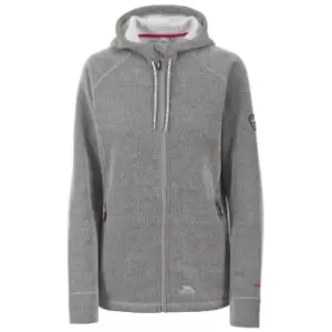 Trespass Womens/Ladies Whirlwind Full Zip Hooded Fleece Jacket (XS) (Grey Marl)