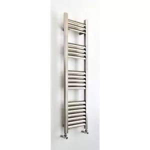 Accuro Korle Champagne Vertical Designer Towel Radiator Brushed Aluminium (H)1200 mm (W)300 mm