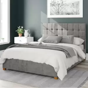 Sinatra Firenze Velour Ottoman Bed Silver