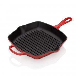 Le Creuset Signature Cast Iron Square Grillit 26cm Cerise