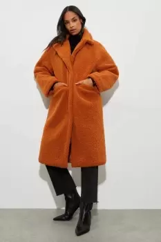 Longline Oversized Teddy Coat