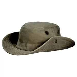 Tilley Unisex T3 Wanderer Medium Snap-up Brim Hat Vintage Olive 58cm (7 1/4)