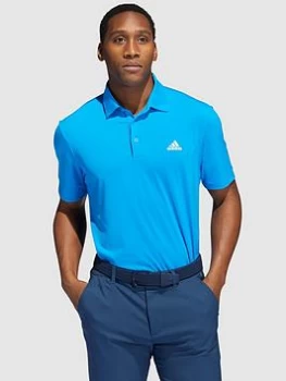 adidas Golf Ultimate365 Solid Left Chest Polo - Blue Size S, Men