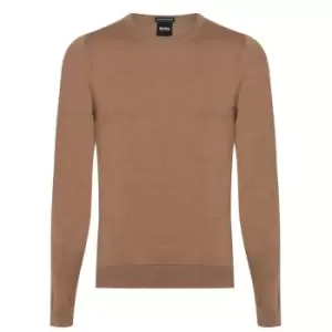 Boss Leno Knit Jumper - Beige