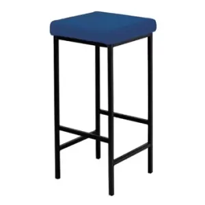 High stool with Black fabric padded seat - height 760mm