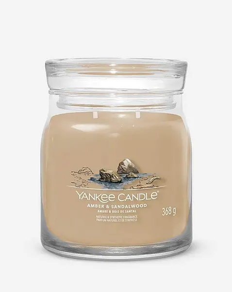 Yankee Candle Amber & Sandalwood Scented Candle 368g