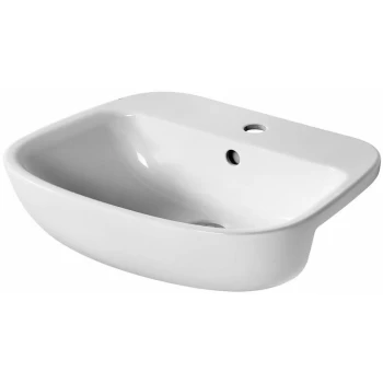 Studio Echo Semi Countertop Basin 550mm Wide - 1 Tap Hole - Ideal Standard