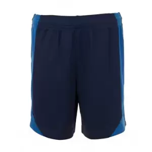 SOLS Childrens/Kids Olimpico Football Shorts (6 Years) (French Navy/Royal Blue)