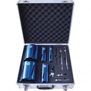 Faithfull 11 Piece Diamond Core Drill and Accessory Set